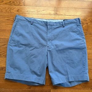 Polo Ralph Lauren Light Blue Flat Front Cotton Short Stretch Classic Fit Mens 46